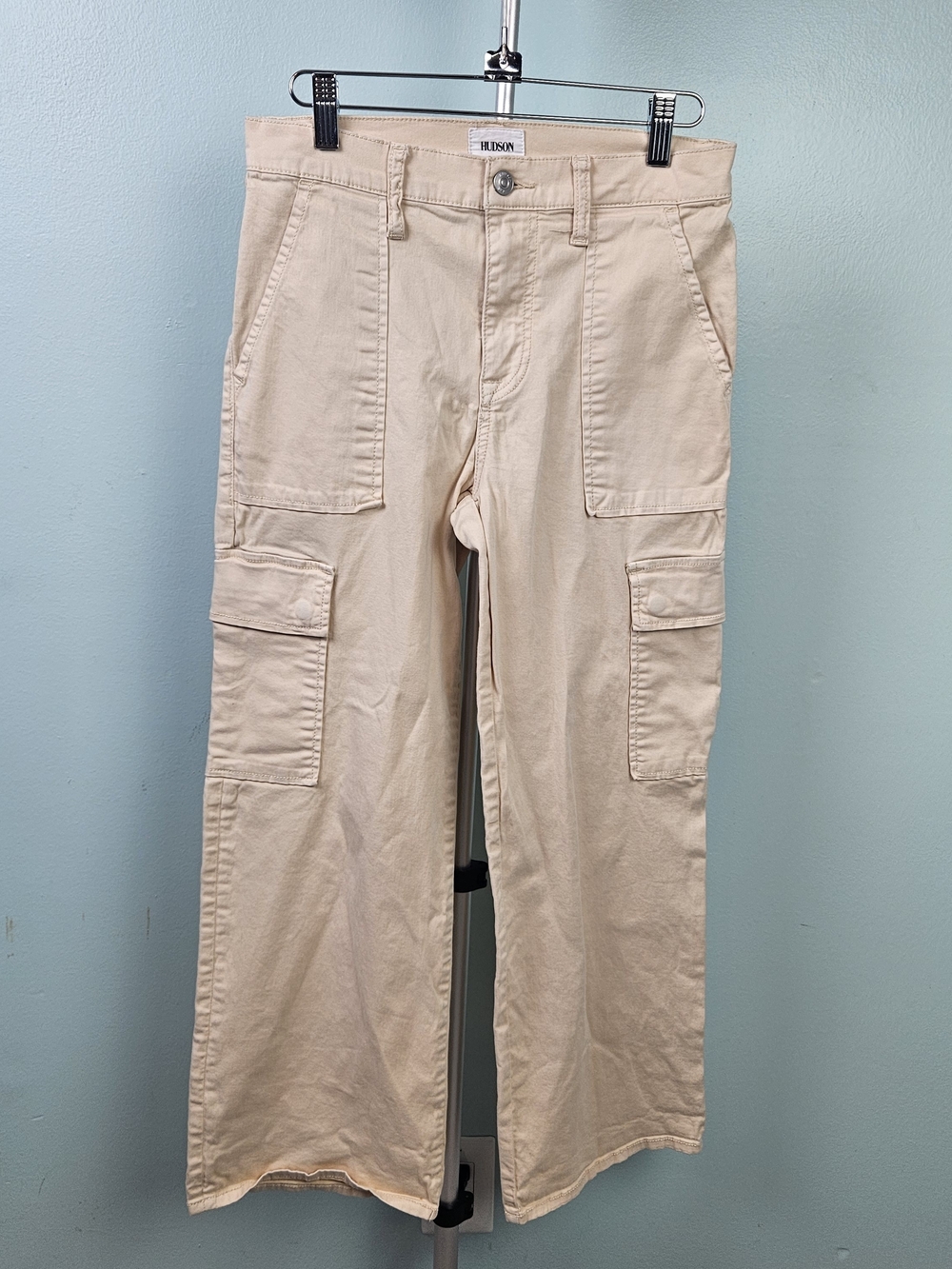 Hudson Women's Cargo Pants in Beige
